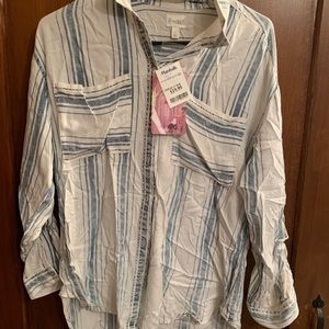 Button Down Shirt Love Fire